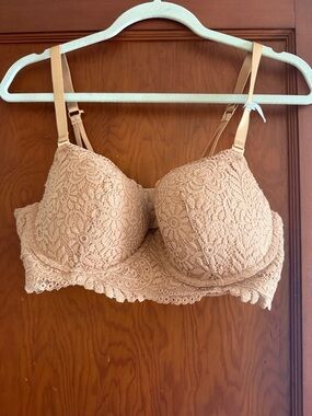 Aerie Balconette Lace Bra in Nude Blush